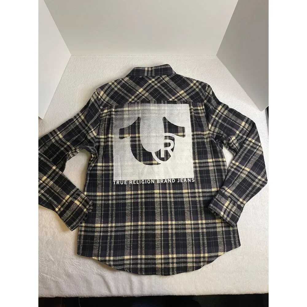 True Religion Workwear Plaid Shirt Men’s Small